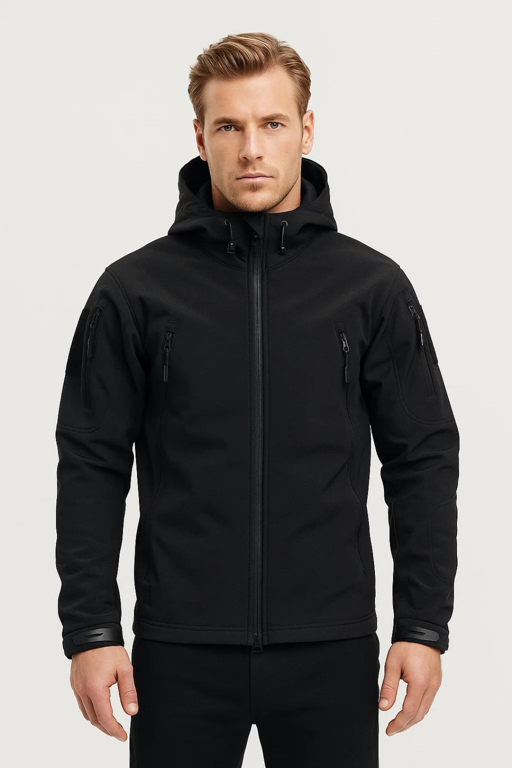 Men's Functional Jacket with Hood and Zip Casual Lightweight