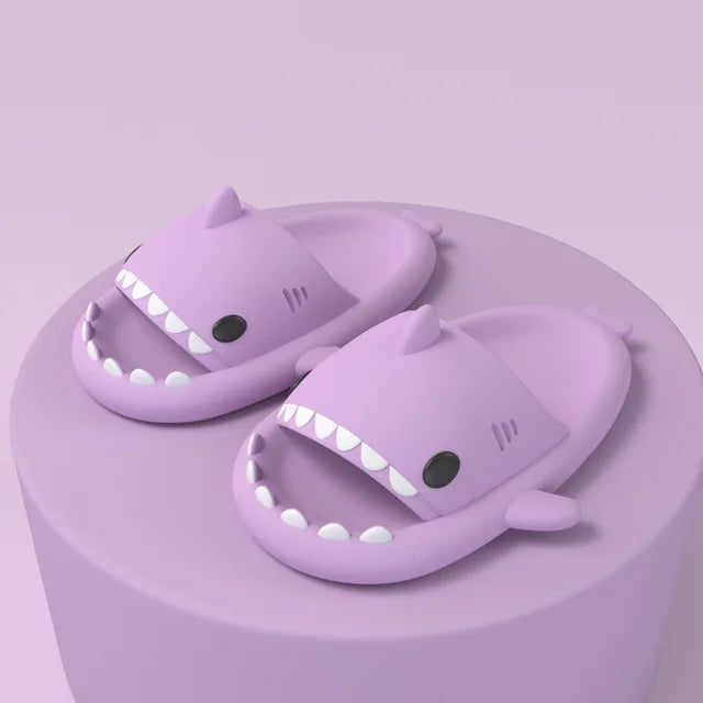 Men's Lightweight EVA Pool Slides Quick Drying Shark Slippers