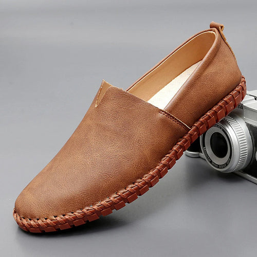 Men's Classic Leather Loafers Comfortable Everyday Smart Casual Shoes