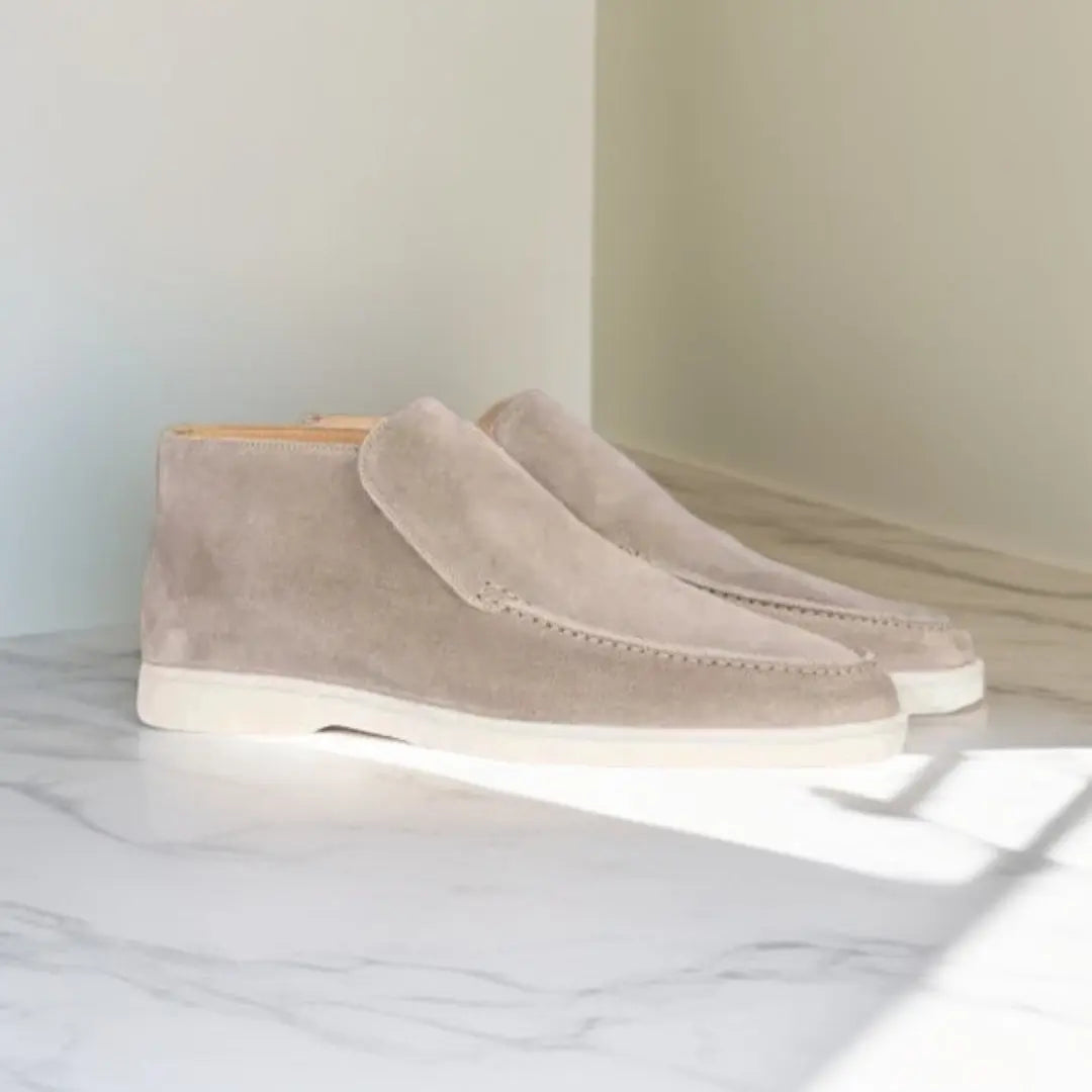 Men's Suede Slip On Loafers Casual Smart Comfort Shoes