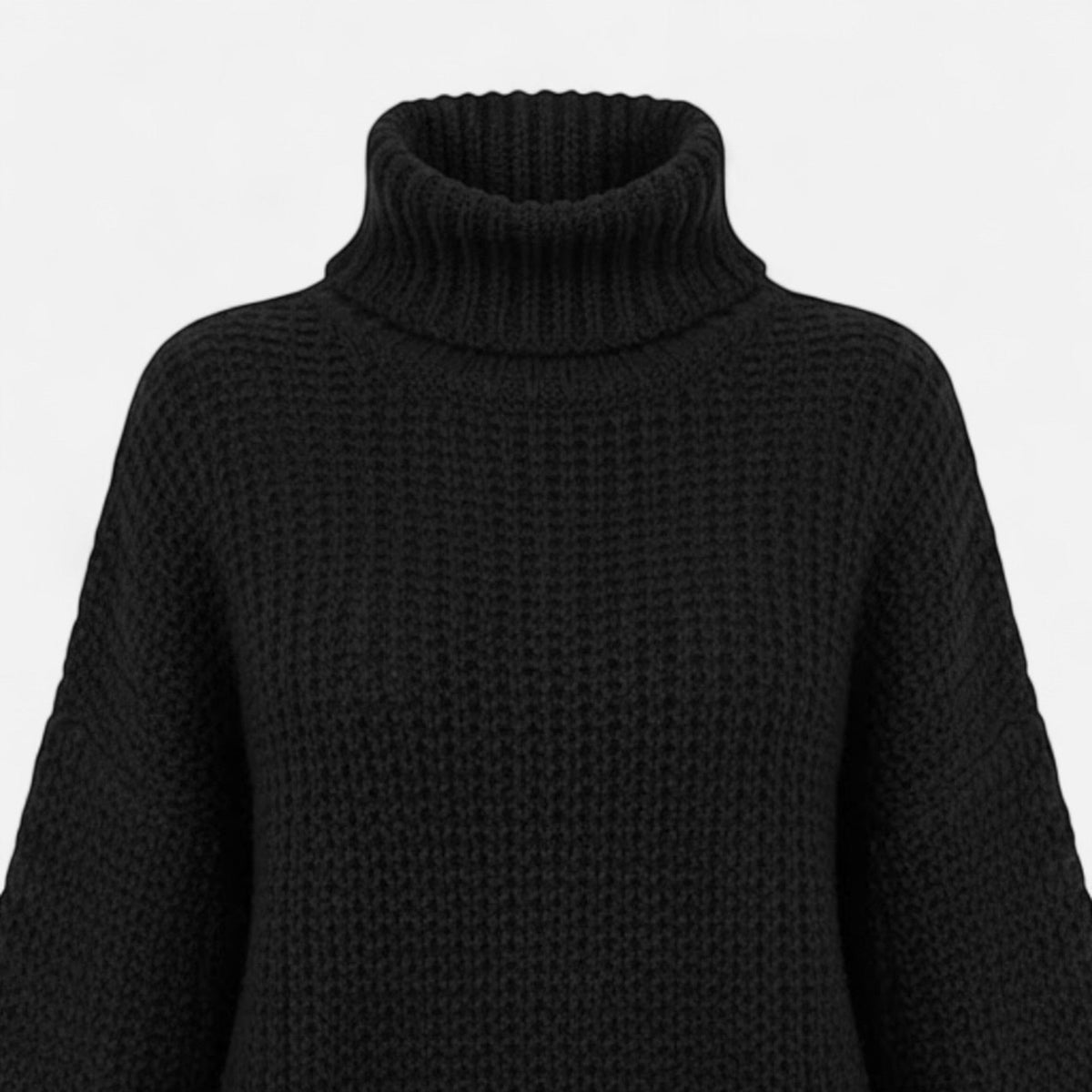 Women's Wool-Blend Turtleneck Sweater – Classic Knit
