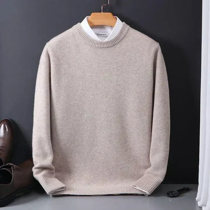 Men's Soft Knit Crew Neck Sweater Soft Refined Knit