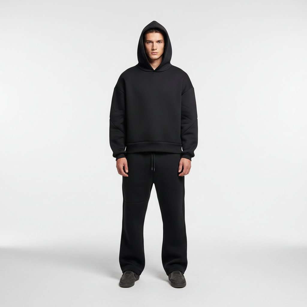 Men's Oversized Hoodie and Joggers Set Breathable Tracksuit