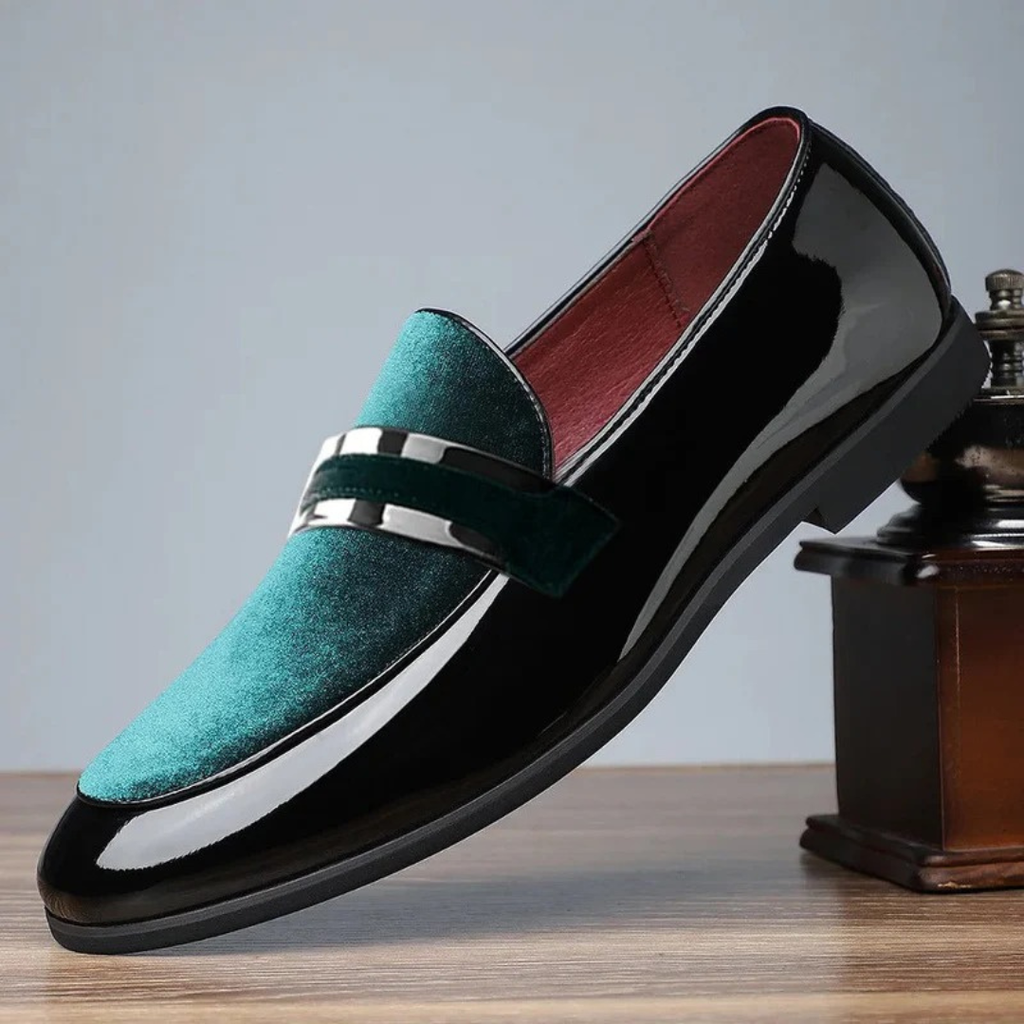 Men's Slip On Loafers with Suede Details Smart Casual
