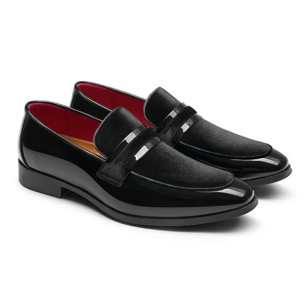 Men's Slip On Loafers with Suede Details Smart Casual