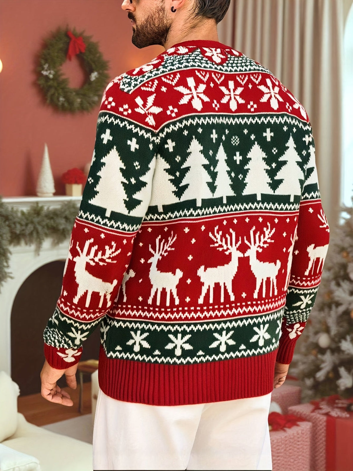 Women's Relaxed Christmas Knit Jumper for Festive Gatherings
