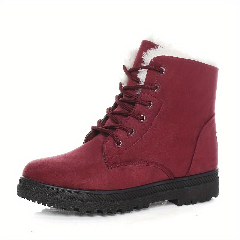 Women's Everyday Lace-Up Ankle Boots with Cosy Lining