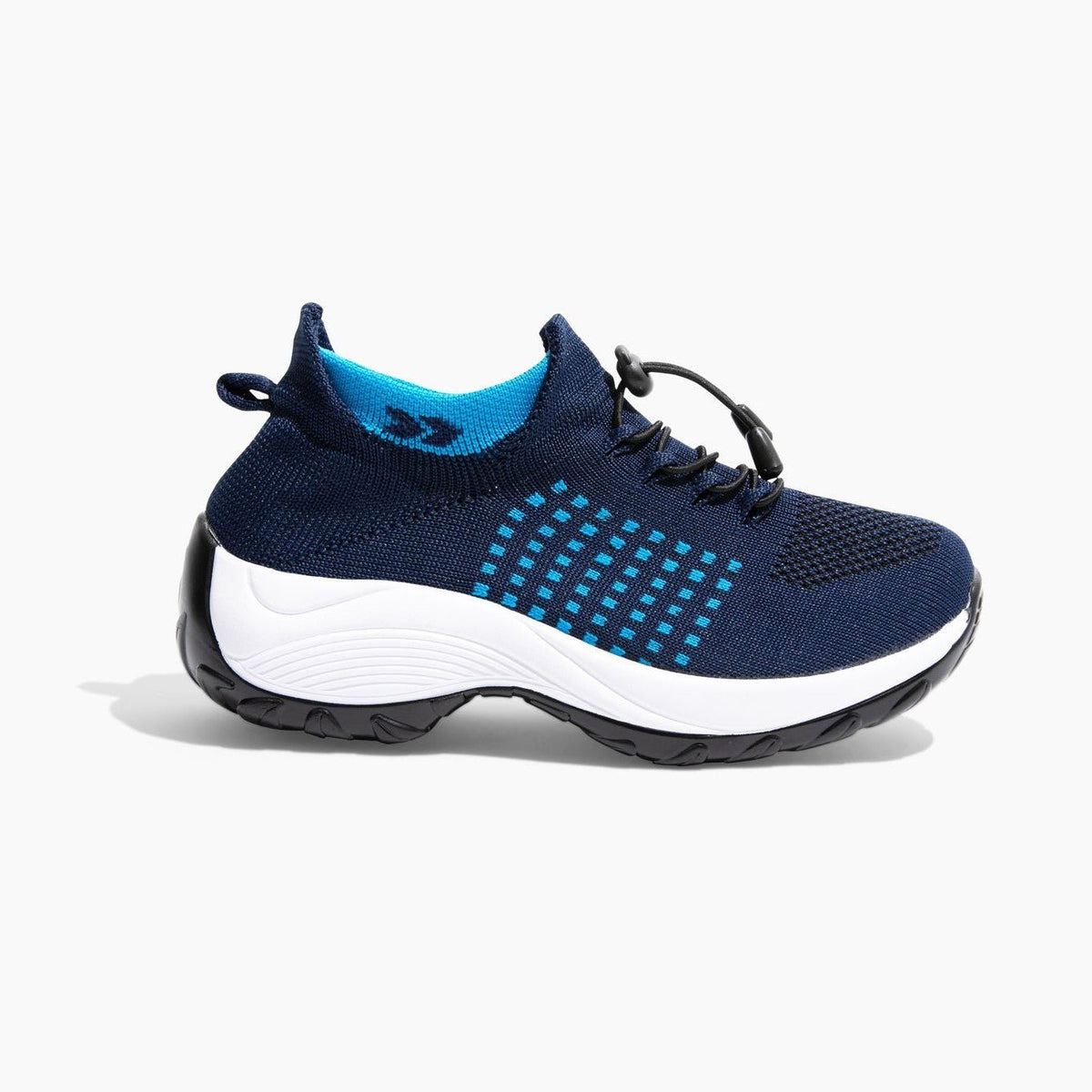 Women's Knit Toggle Walking Shoes with Cushioned Sole