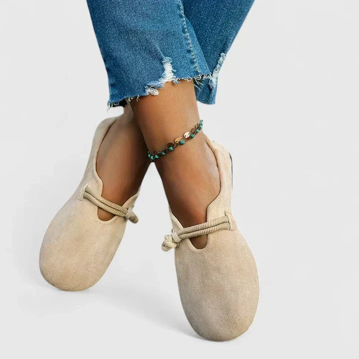 Women's Cushioned Orthopedic Lace Detail Loafers