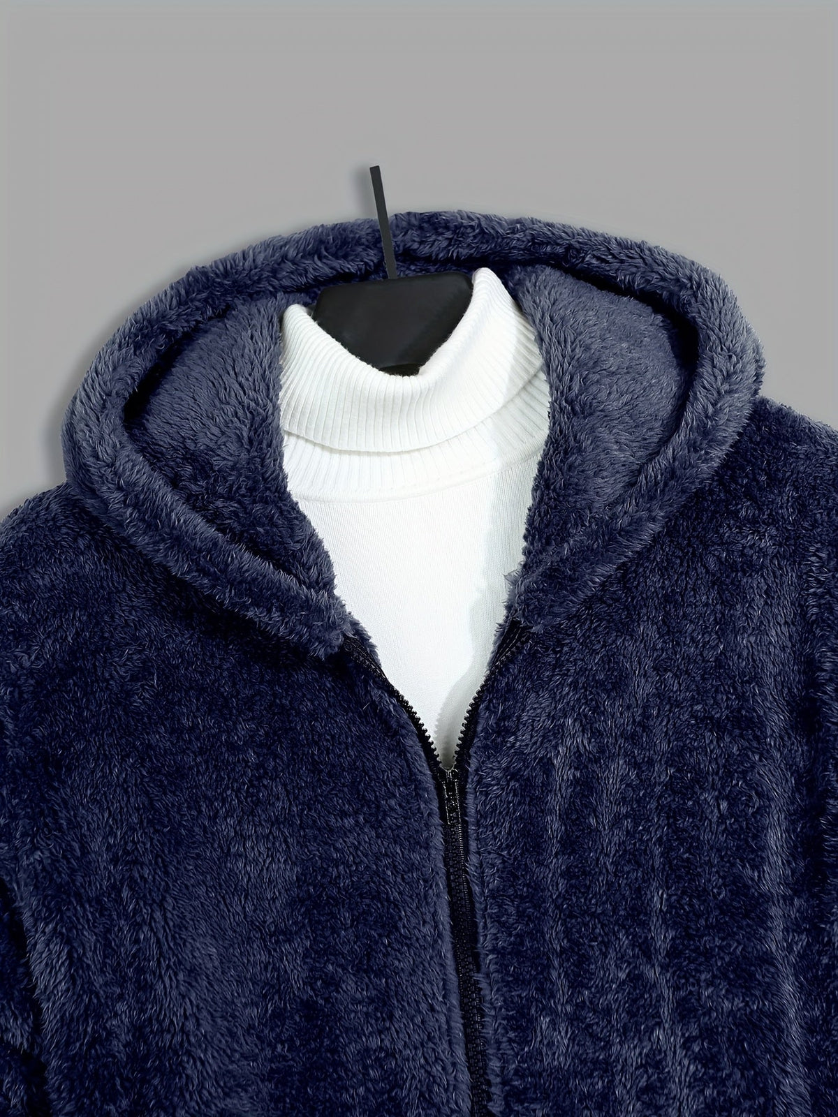 Women's Plush Zip-Through Hooded Jacket