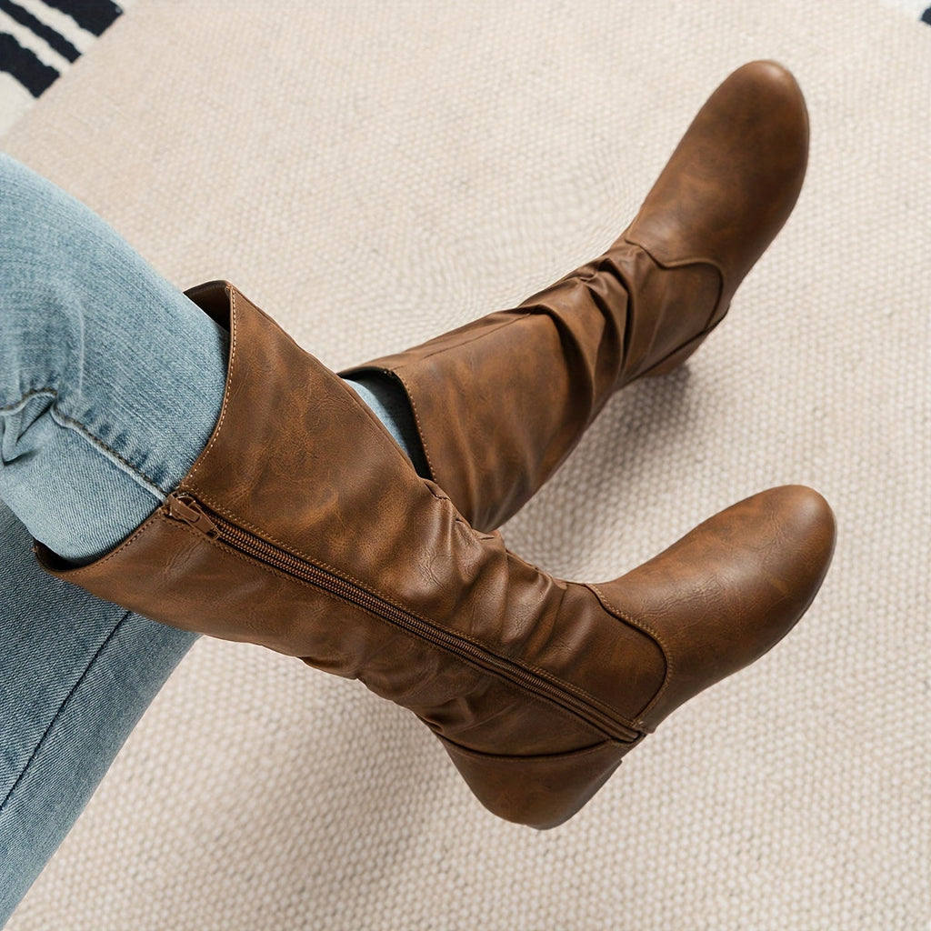 Women's Knee High Boots in Brown
