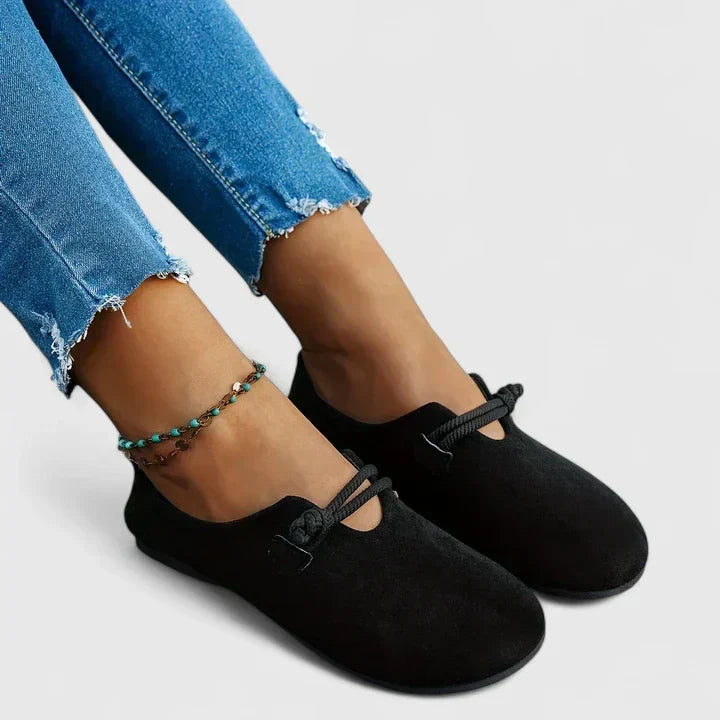 Women's Cushioned Orthopedic Lace Detail Loafers