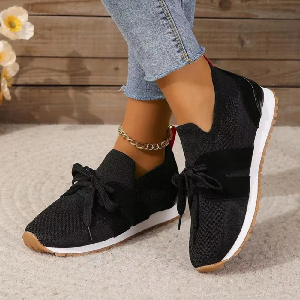Women's Laceless Supportive Trainers with Grippy Sole