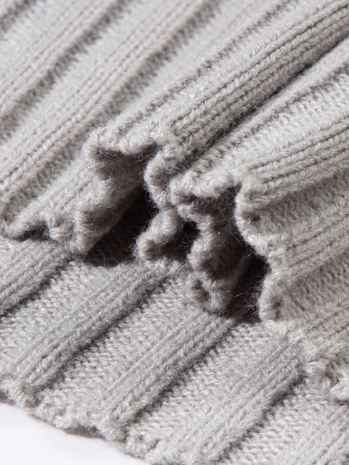 Women's Relaxed Rib Knit High Neck Jumper