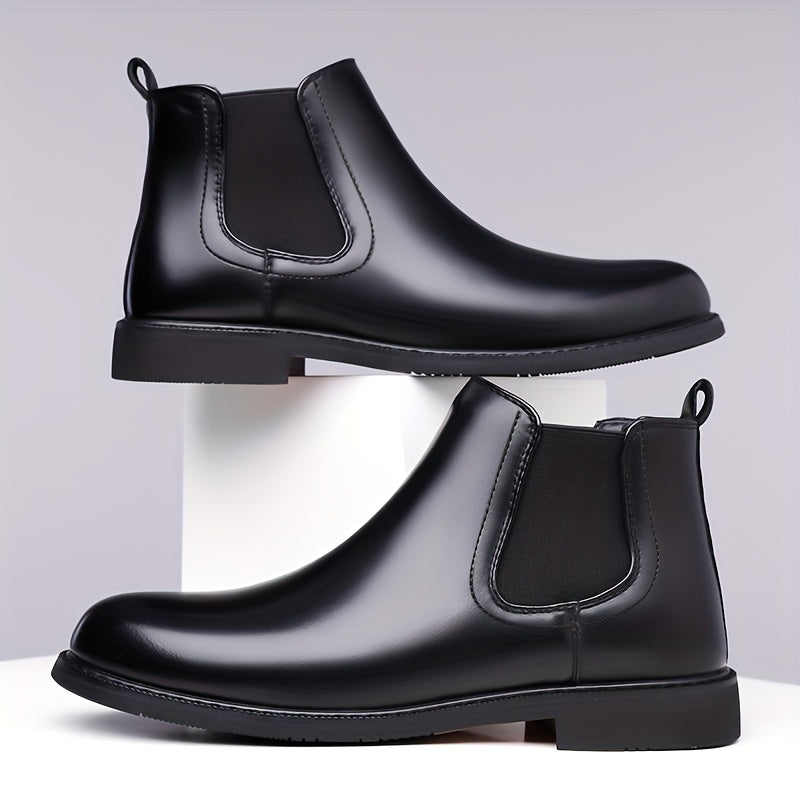 Women's Smooth Pull-On Chelsea Boots with Grip Sole