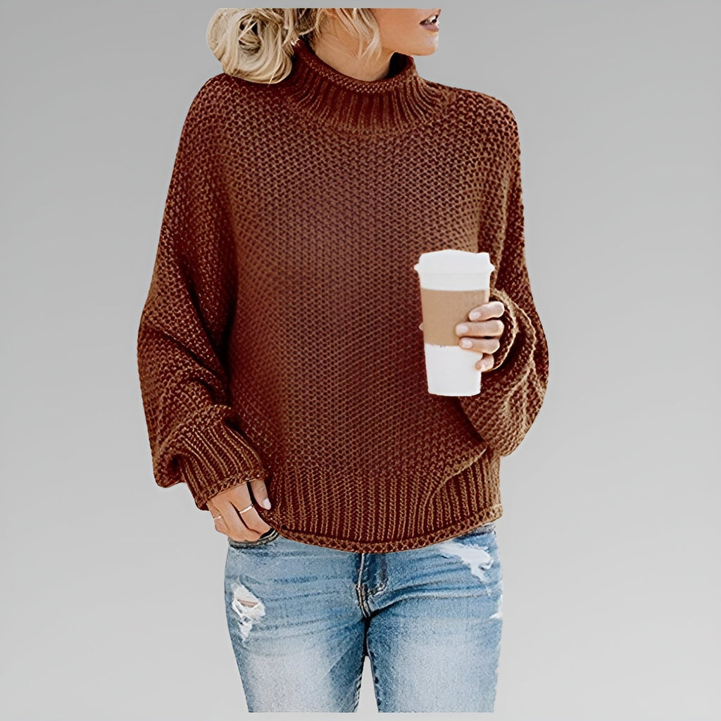 Women's Chunky Knit Turtleneck Sweater