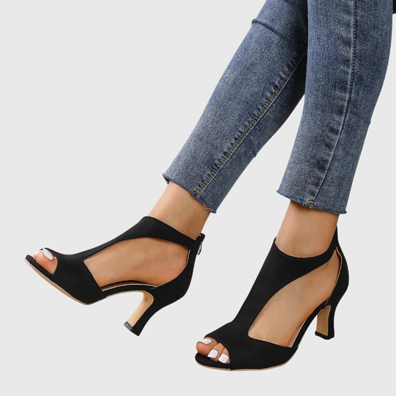 Women's Lightweight Flexible Comfort Heels with Steady Base