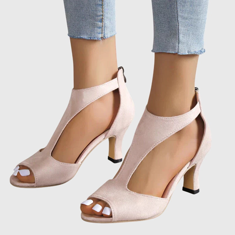 Women's Lightweight Flexible Comfort Heels with Steady Base