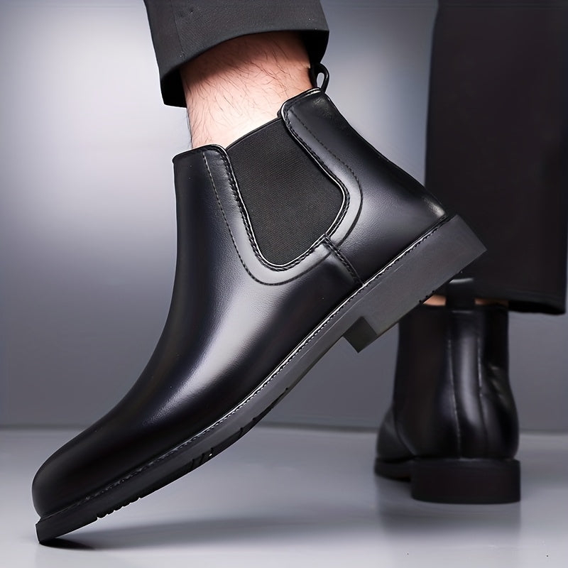 Women's Smooth Pull-On Chelsea Boots with Grip Sole
