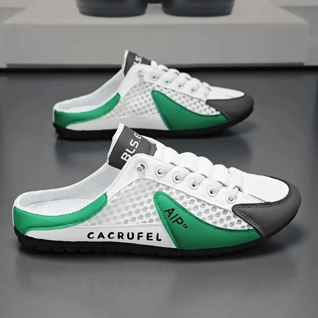 Men's Breathable Slip On Mule Sneakers Lightweight Casual Shoes