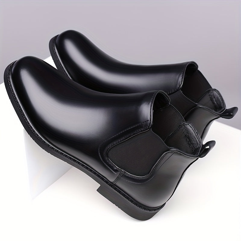 Women's Smooth Pull-On Chelsea Boots with Grip Sole