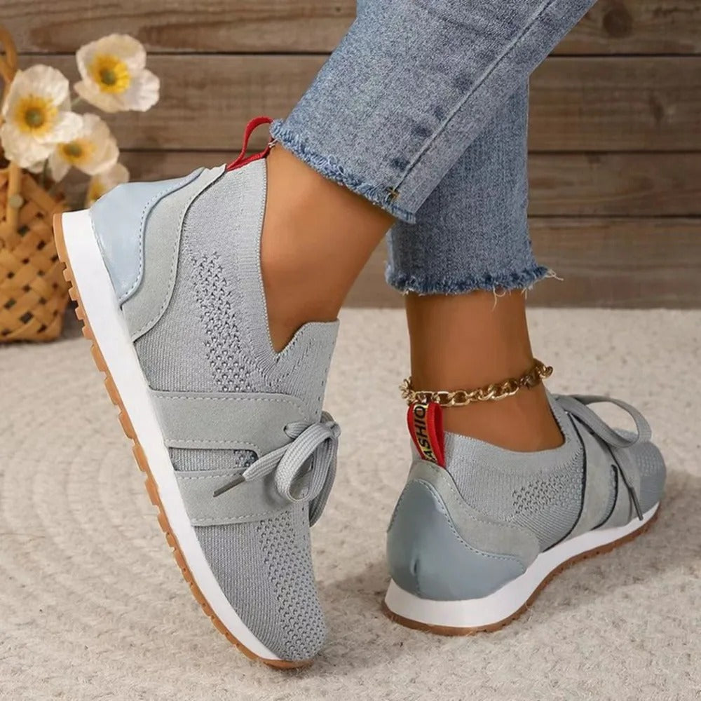 Women's Laceless Supportive Trainers with Grippy Sole