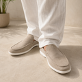 Men's Suede Style Slip On Loafers Minimalist Smart Casual