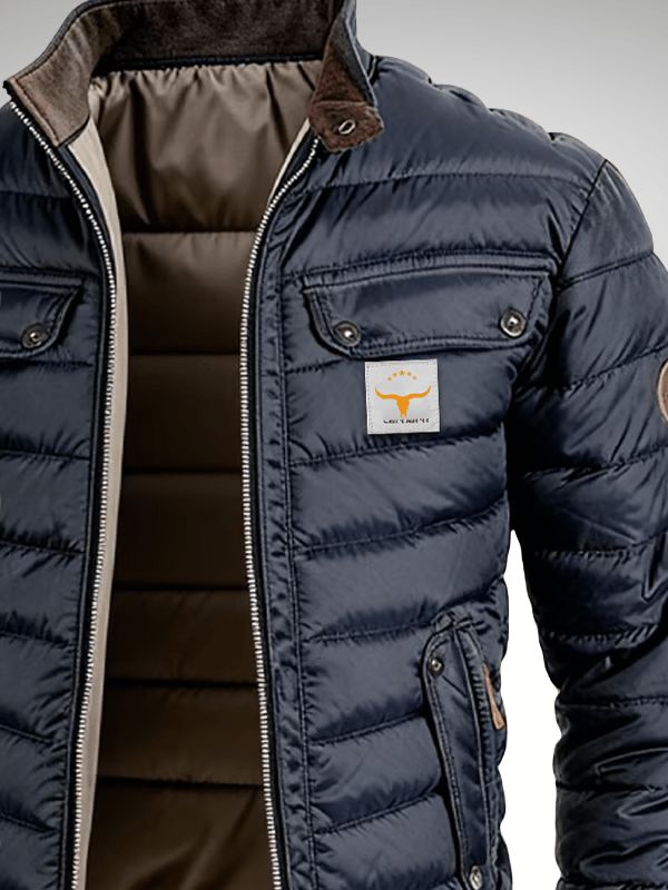 Men's Quilted City Jacket Lightweight Warm Layer for Smart