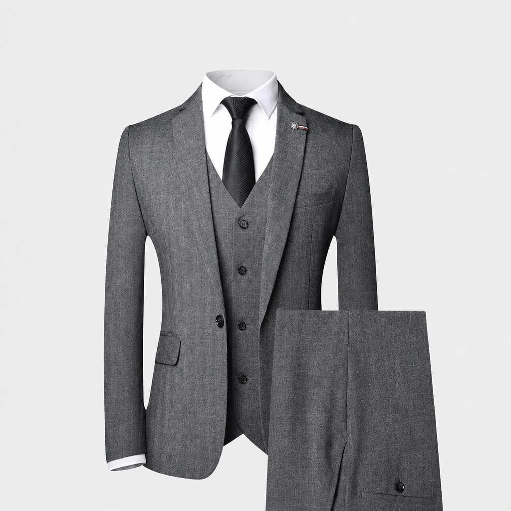 Men's Tailored Three Piece Suit Waistcoat Set for Ceremonies