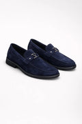 Men's Metal Bit Loafers Moc Toe Smart Shoes