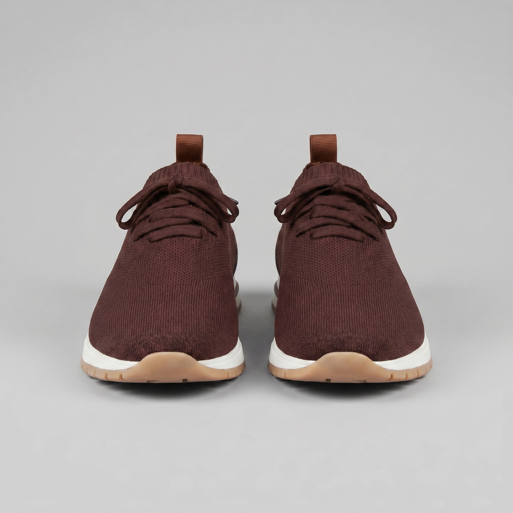 Men's Trainers Knitted Upper Lace Detail Everyday Shoes
