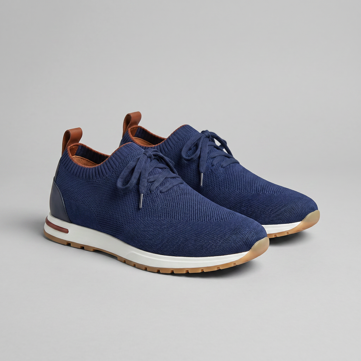 Men's Trainers Knitted Upper Lace Detail Everyday Shoes