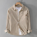 Men's Printed Button Up Shirt Relaxed Long Sleeve Summer