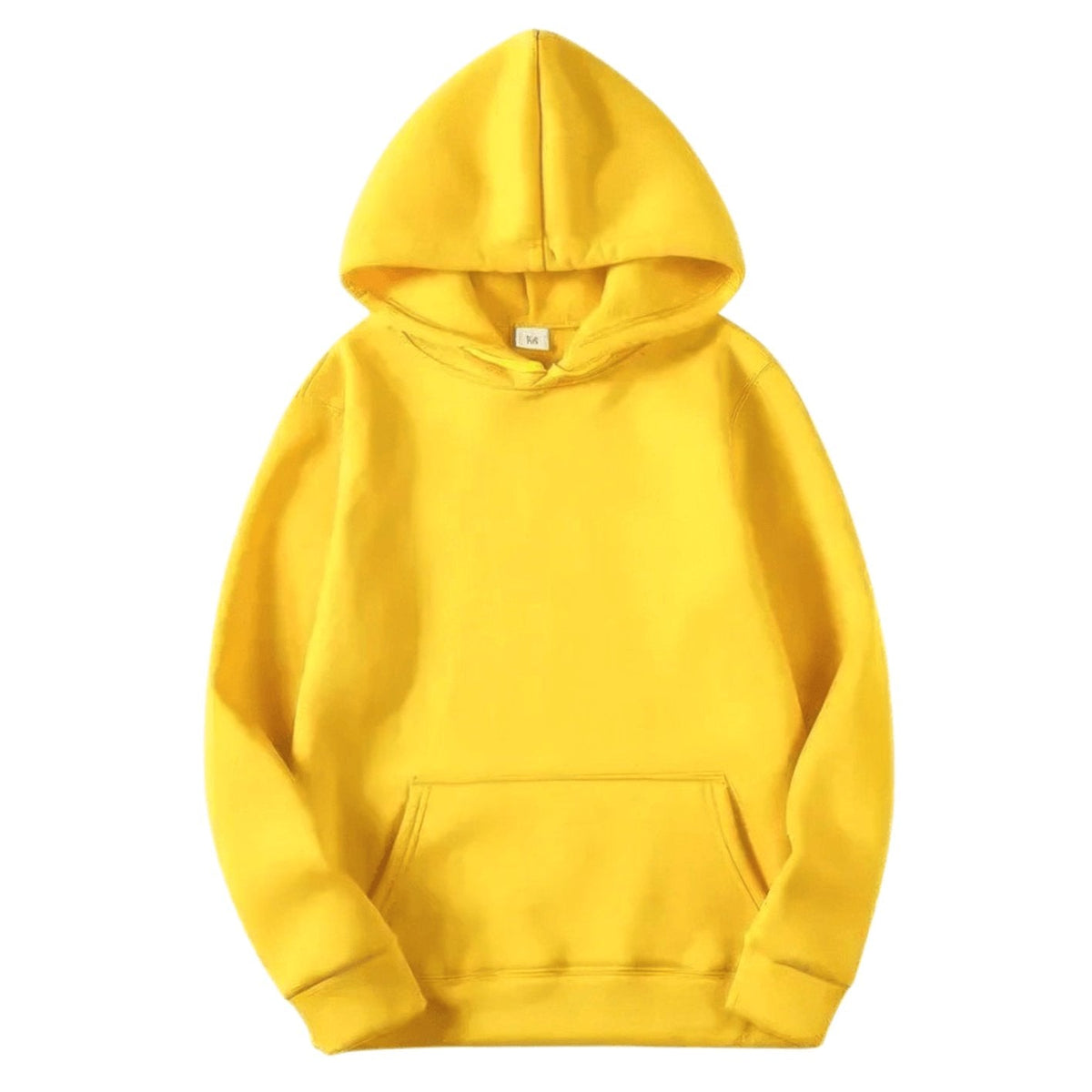 Men's Plain Kangaroo Pocket Hooded Pullover