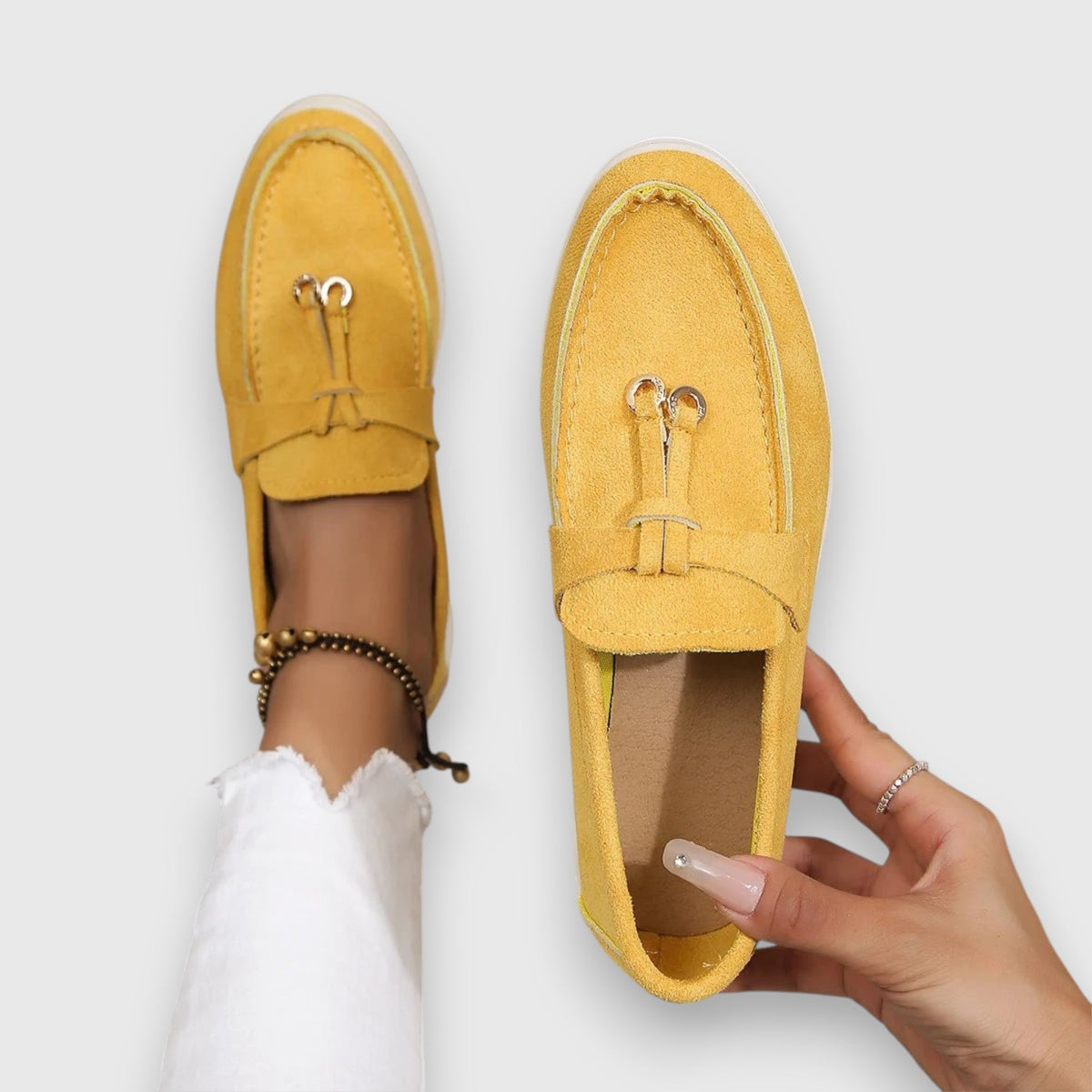 Women's Tassel Detail Loafers Slip-On Flat Everyday Shoes