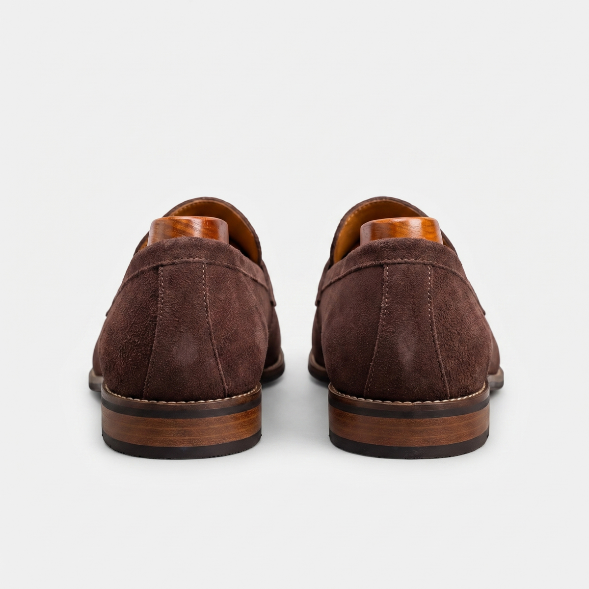 Men's Suede Penny Loafers Classic Smart Slip On Shoes
