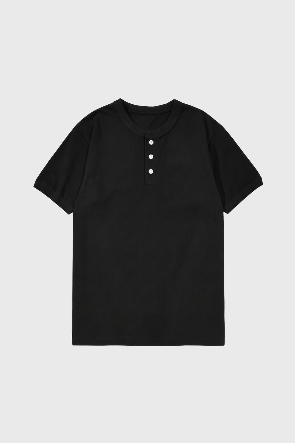 Men's Henley T Shirt Button Placket Everyday Top