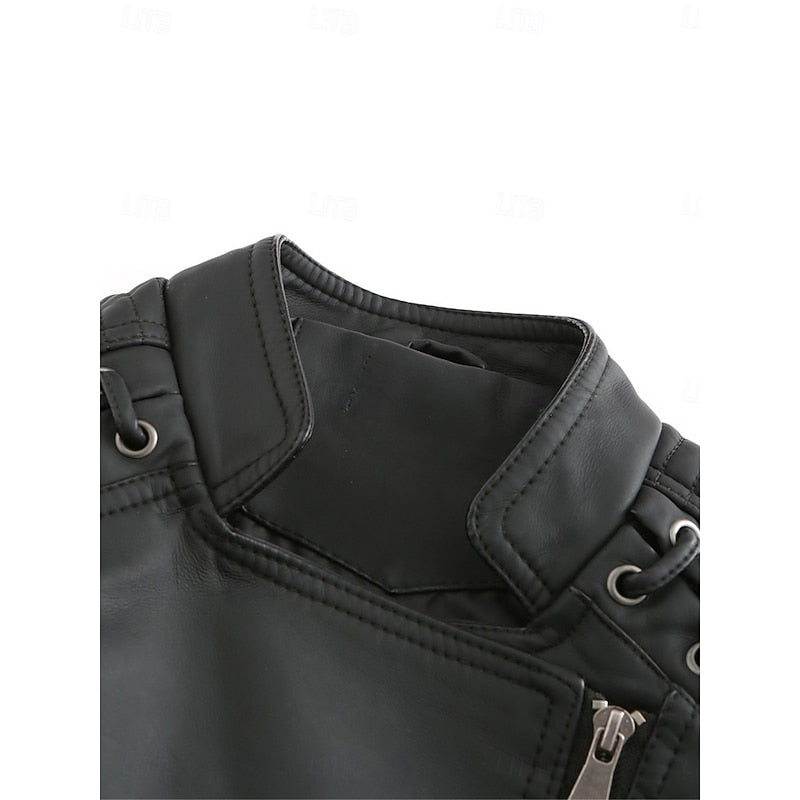 Women's Figure-Following Classic Biker Jacket