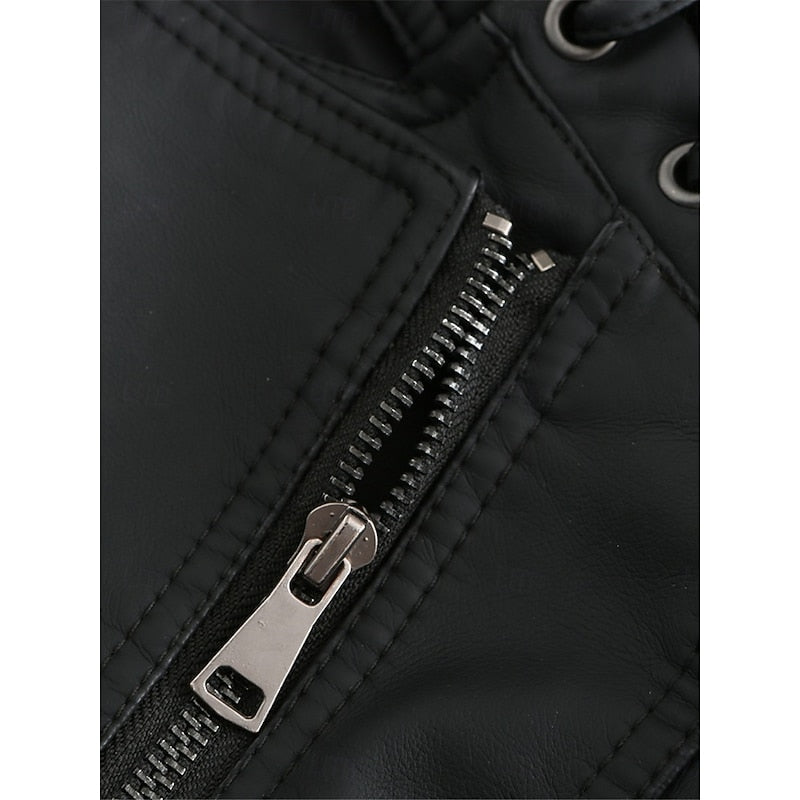 Women's Figure-Following Classic Biker Jacket