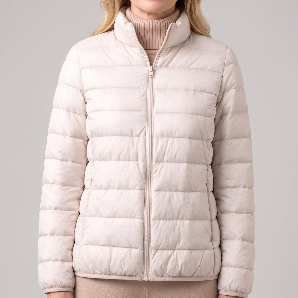 Women's Featherlight Duck Down Puffer with Band Collar