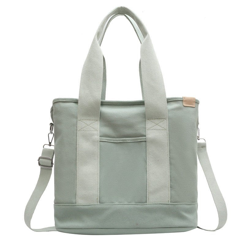 Women's Multifunction Crossbody Canvas Tote Bag Adjustable Strap