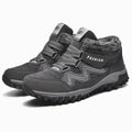 Women's Arch Support Winter Trainer Boots with Faux Fur - Grey