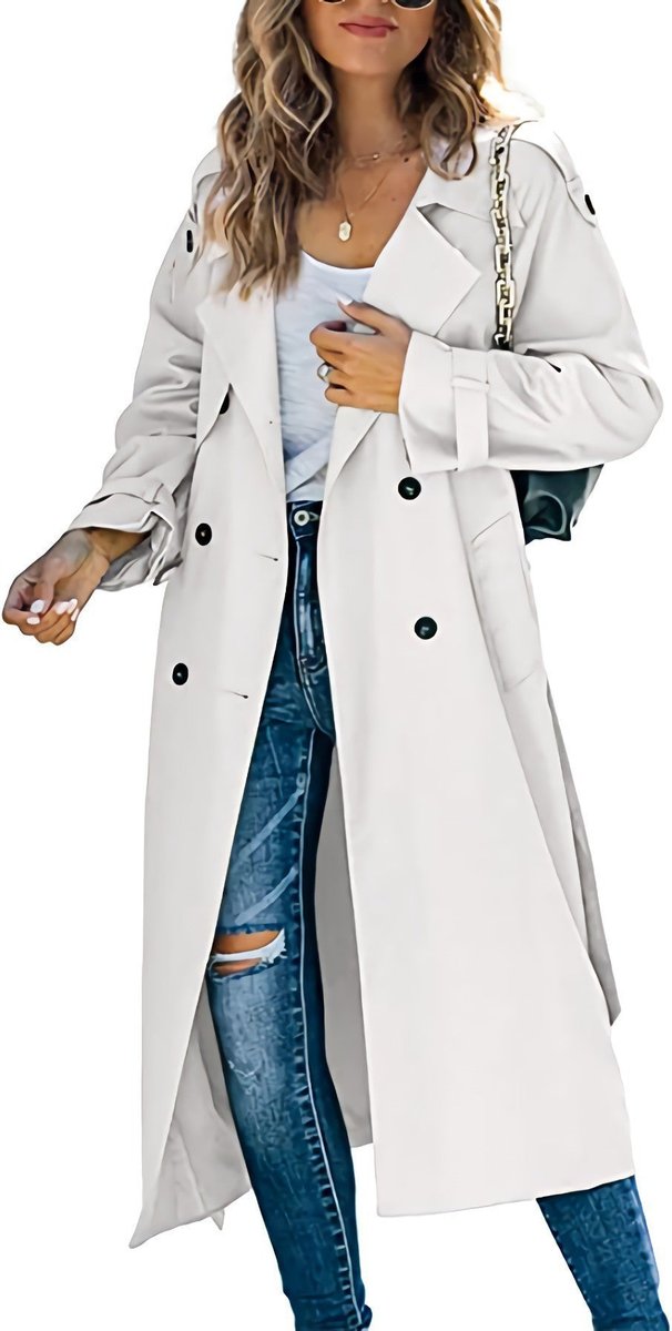 Women's Oversized Belted Longline Trench Coat