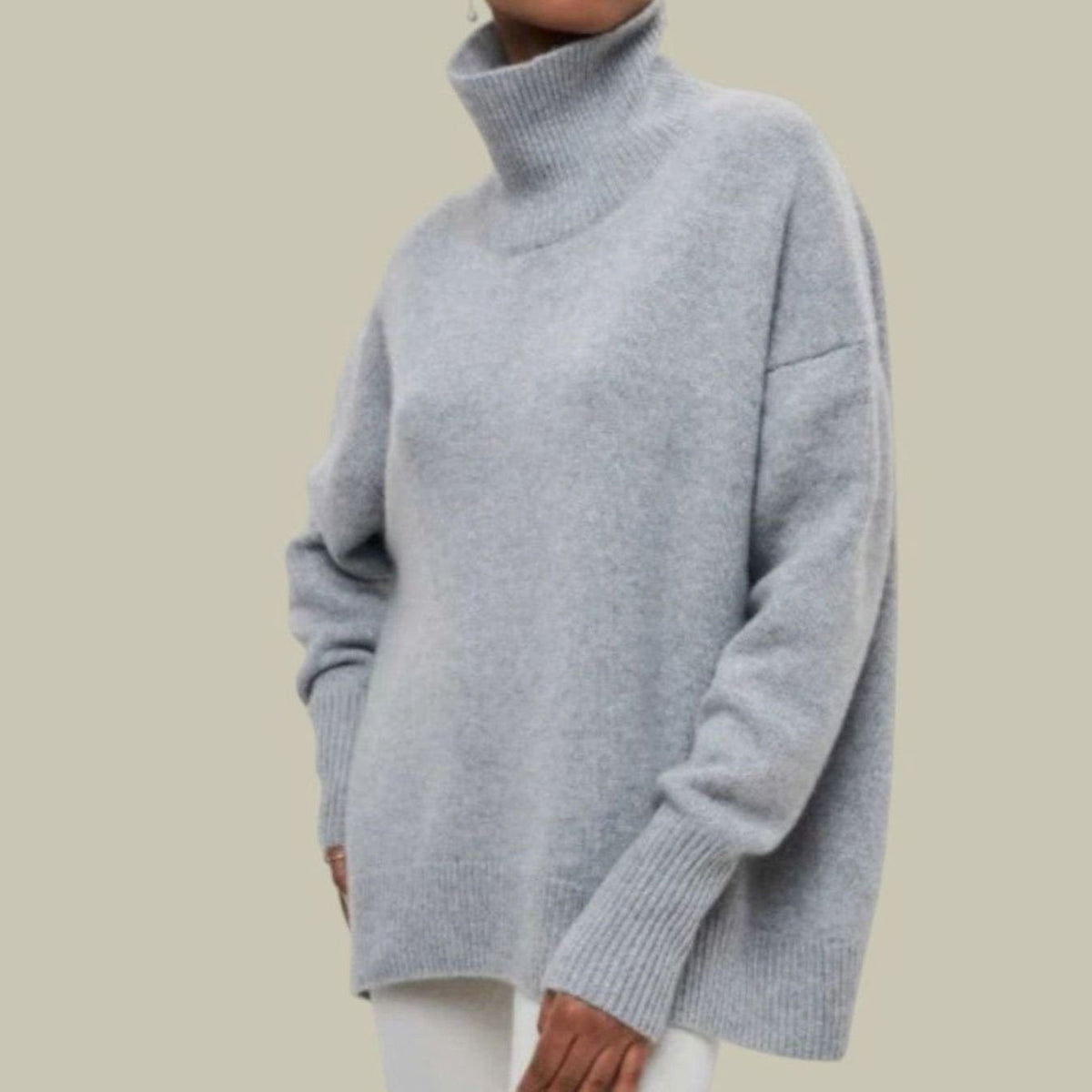 Women's Oversized Loose Fit Turtlenecks Cosy Knit Sweater