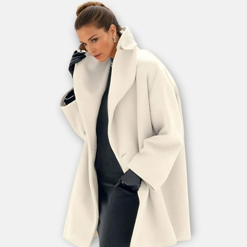 Women's Oversized Wide-Collar Longline Winter Coat