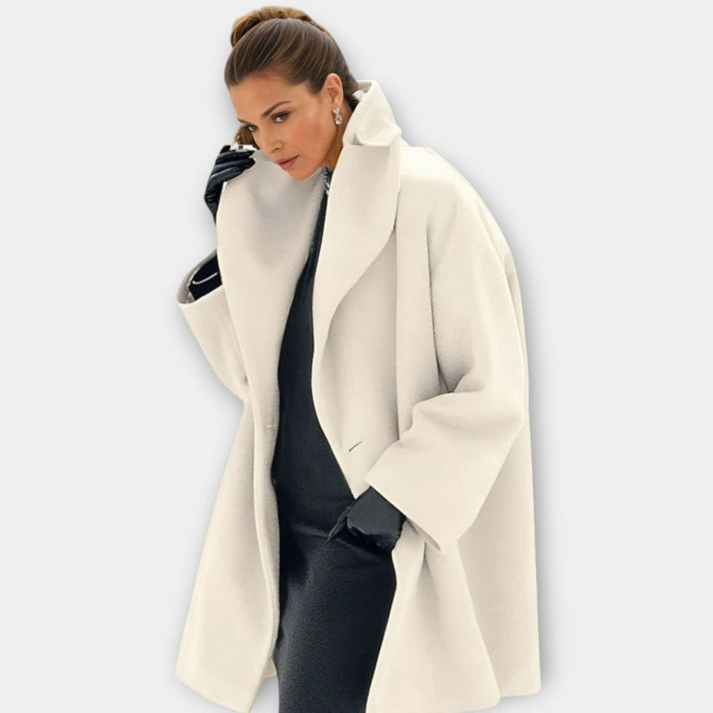 Women's Oversized Wide-Collar Relaxed-Fit Winter Coat