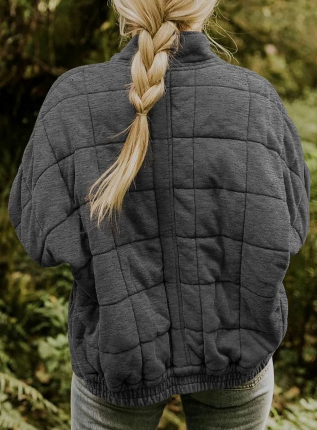 Women's Fitted Diamond-Stitch Quilted Jacket
