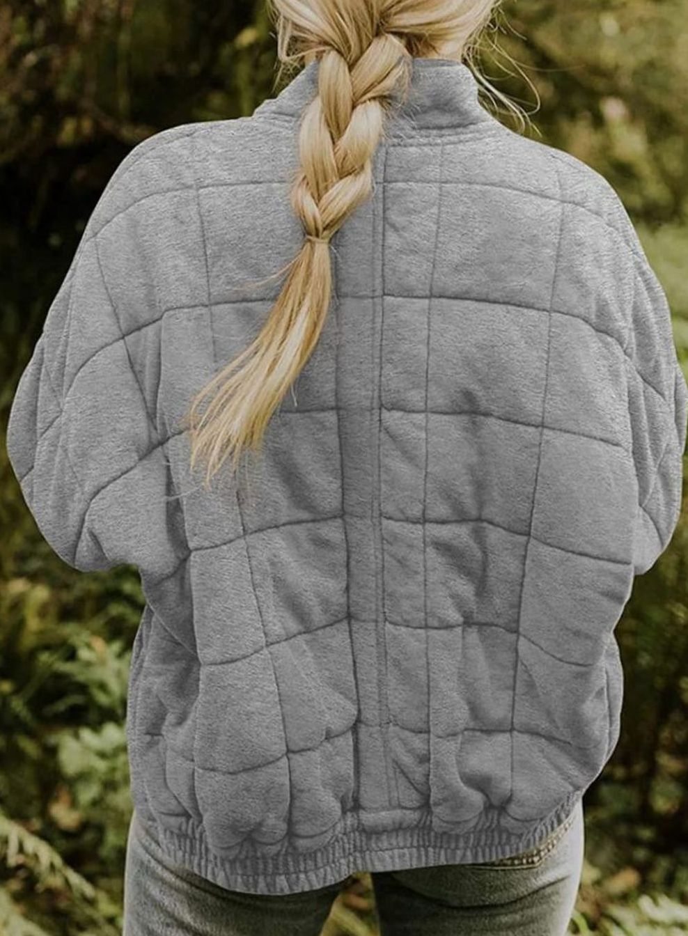 Women's Fitted Diamond-Stitch Quilted Jacket
