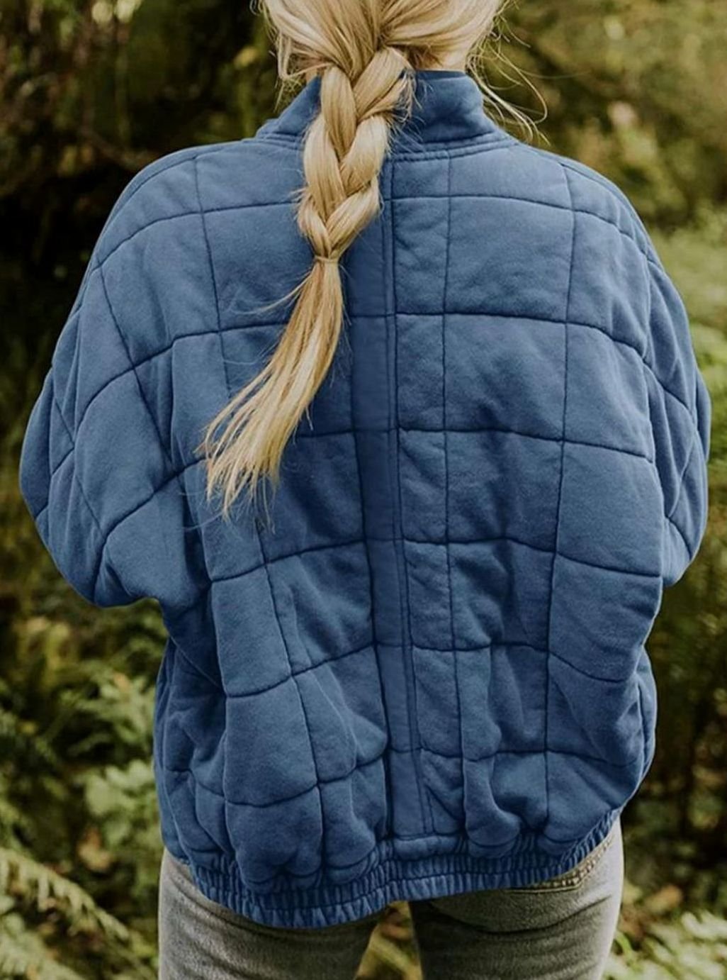 Women's Fitted Diamond-Stitch Quilted Jacket