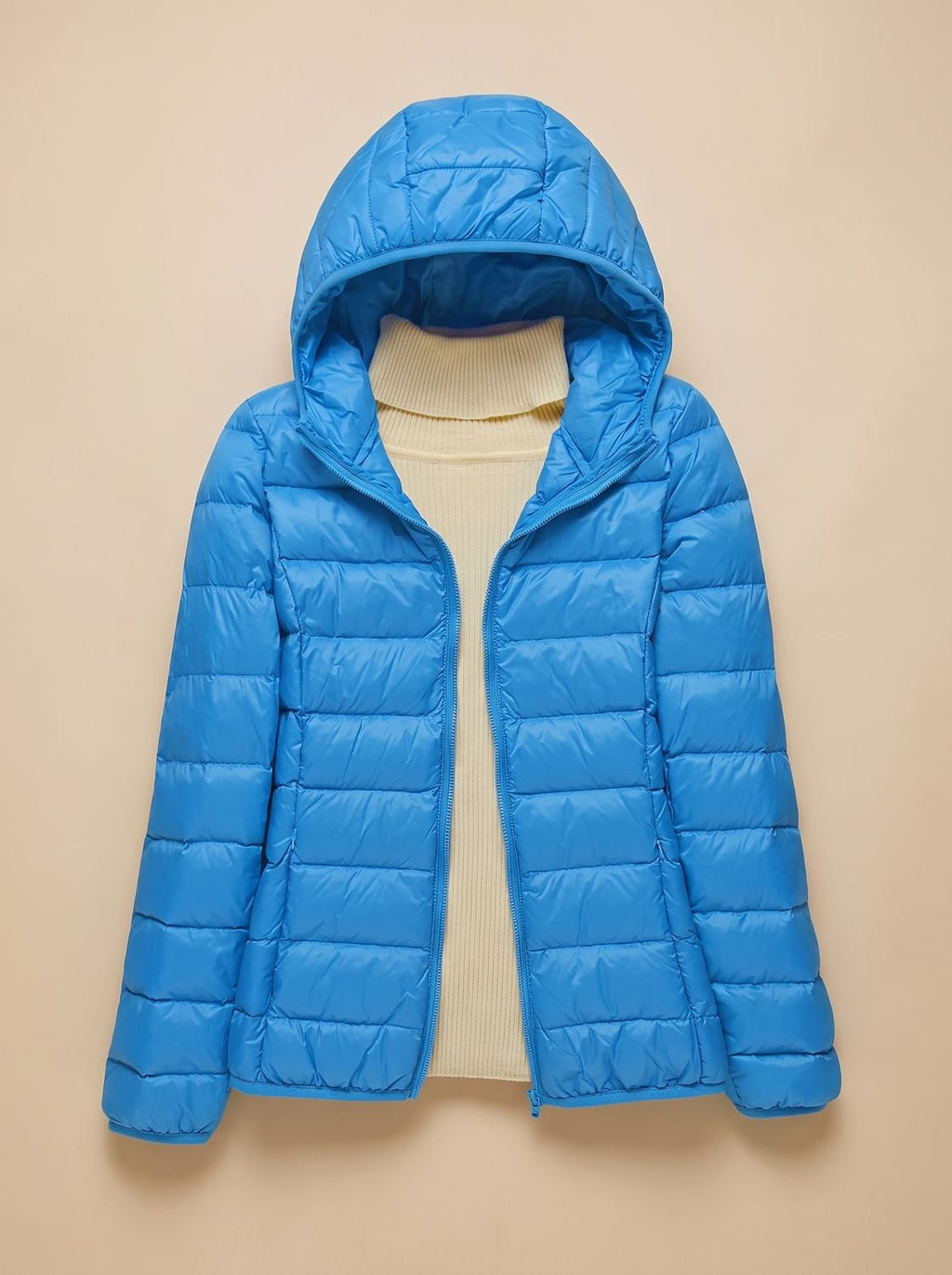 Women's Ultra-Light Hooded Quilted Winter Coat